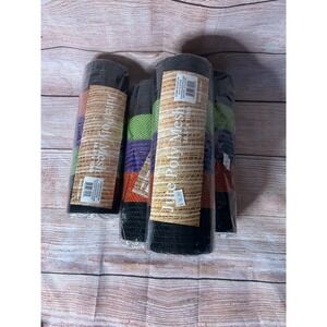 Jute Poly Mesh Ribbon Rolls Fall Halloween Wreath Crafts Decor 10.5 in‎ x 10 yd